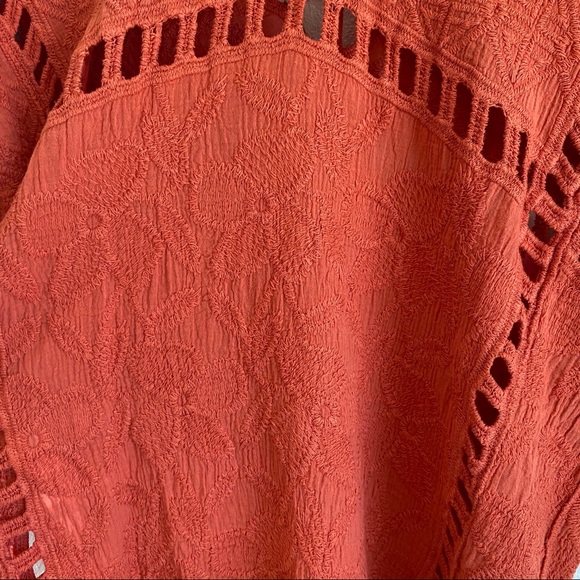 Forever 21 Burnt Orange V Neck Knit Top Sz. Small - Picture 8 of 11